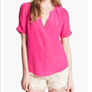 Joie Amone 100% Silk V-neck Blouse size XS